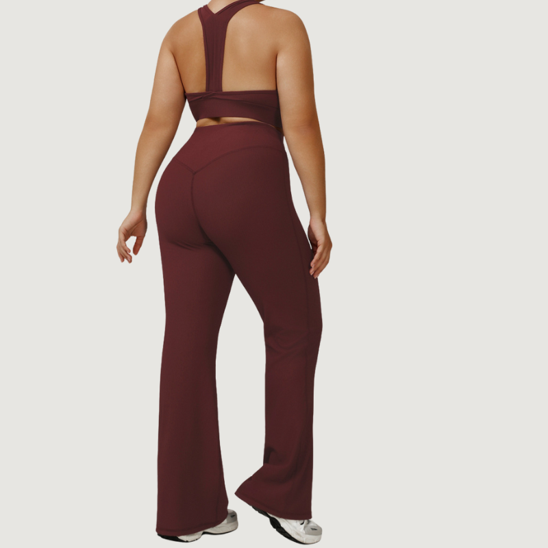 Women's plus-size yoga flared pants