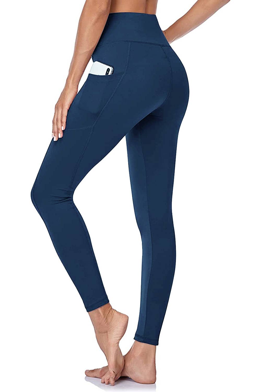 Cross waist band fashion yoga skinny legging pants w/pockets