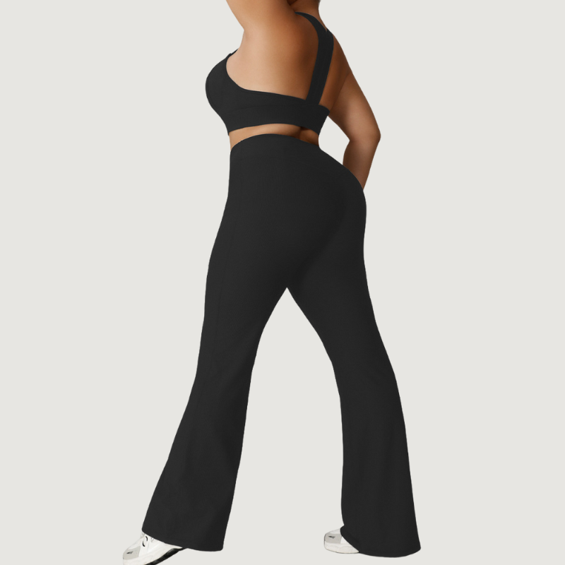 Women's plus-size yoga flared pants