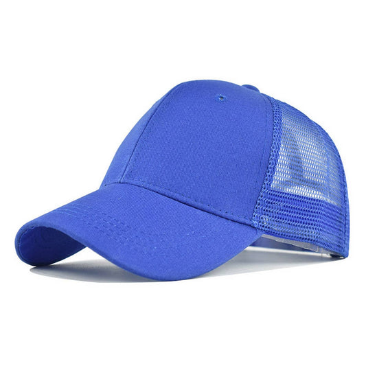 Classic Cotton Solid Breahthable Msh Trucker Hat