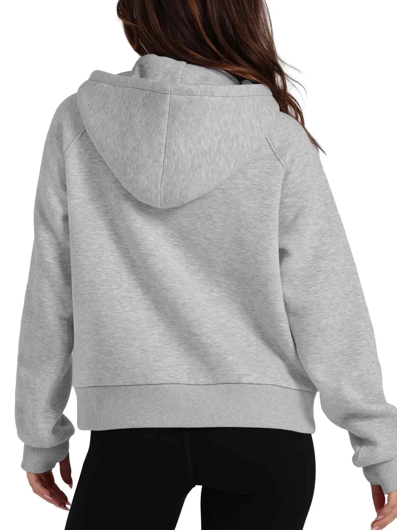 Half-Zip Hoodie with Kangaroo Pocket