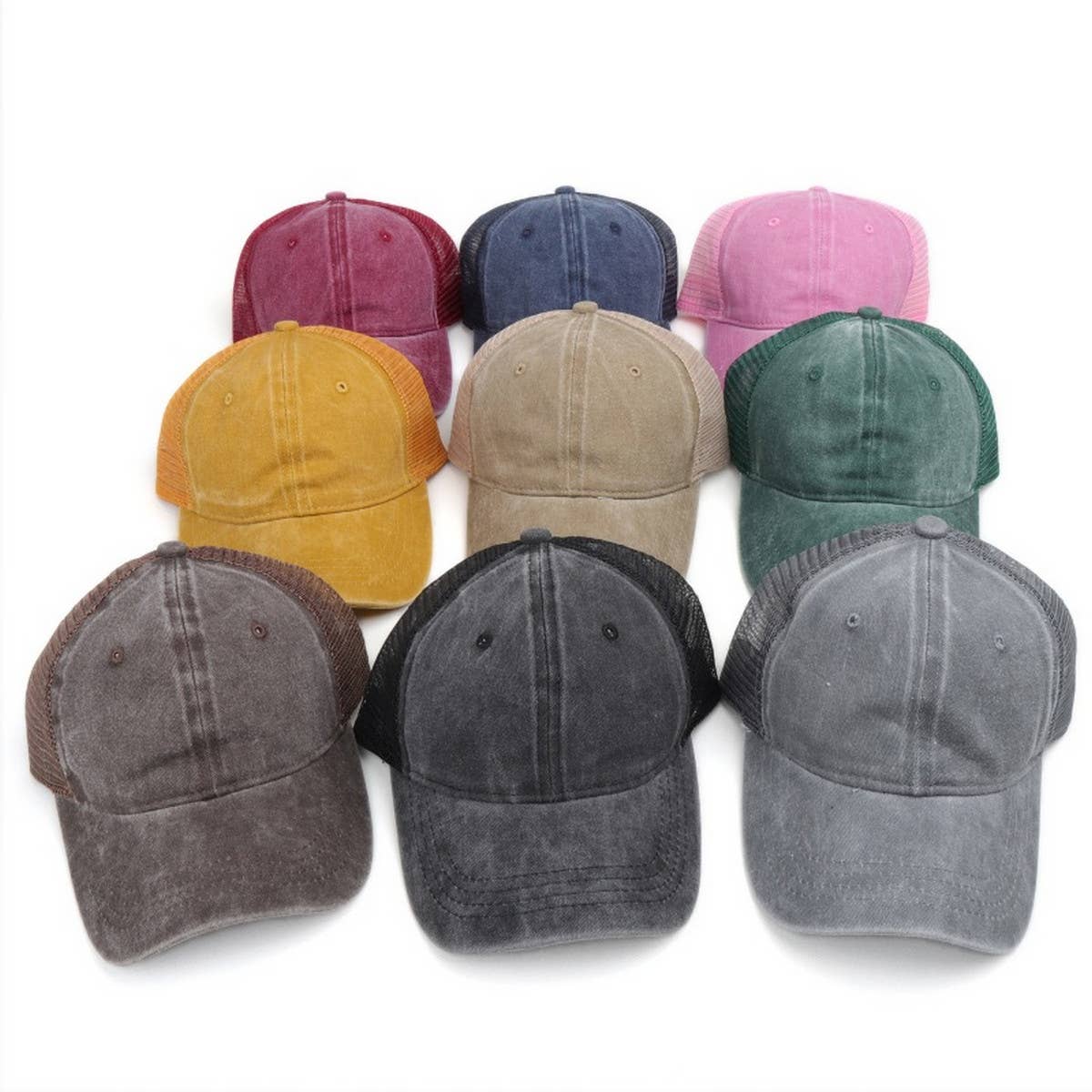 Retro Washed Sun Protection Cap