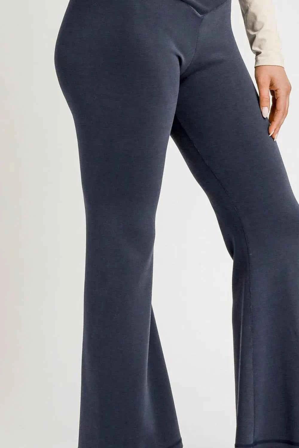 Umgee High-Waisted Flare Leggings