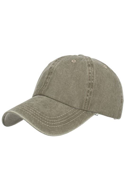 Summer Washed Solid Sun Hat