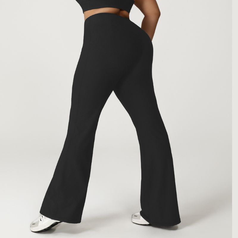 Women's plus-size yoga flared pants