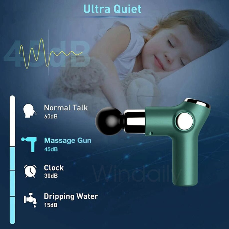 Mini LCD Massage Gun 32 Speed Touch Screen Deep Tissue