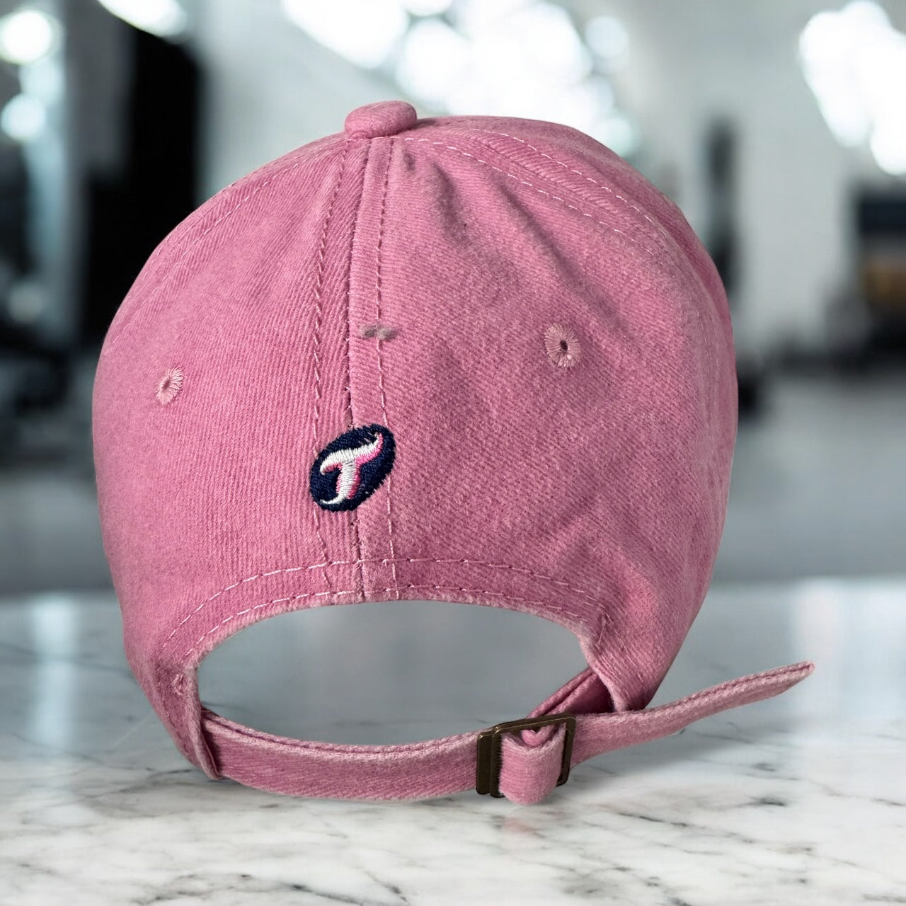 Vintage Washed Distressed Heart Embroidery Cap