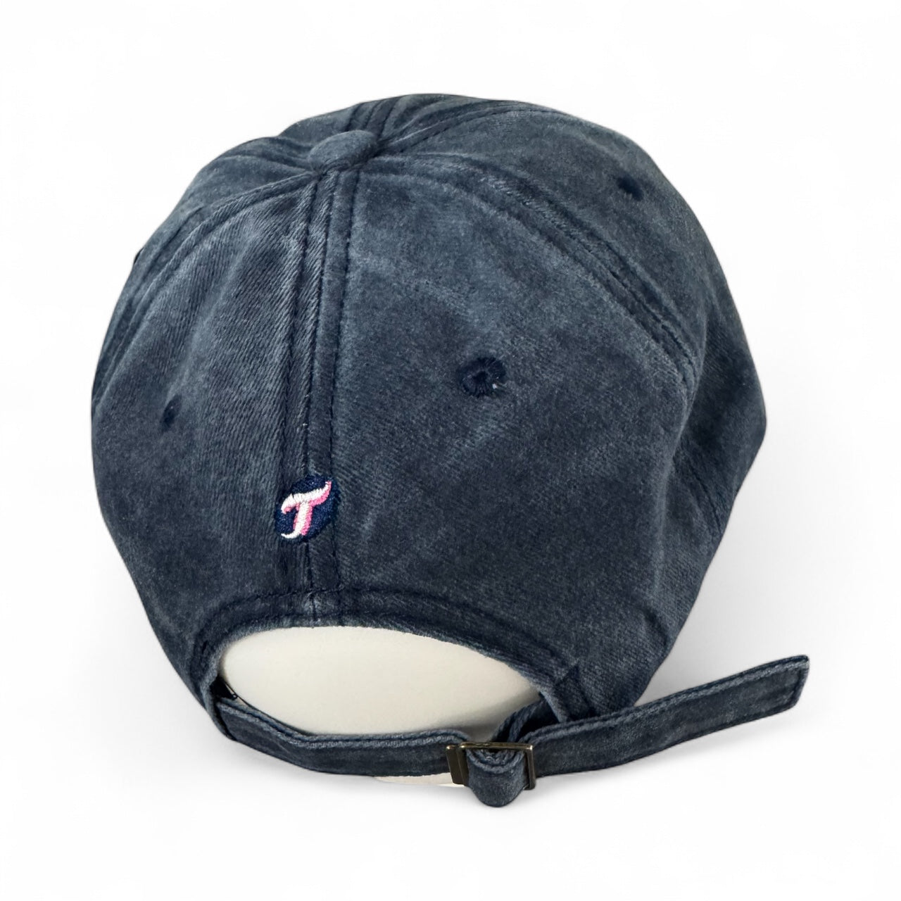 Vintage Washed Distressed Heart Embroidery Cap