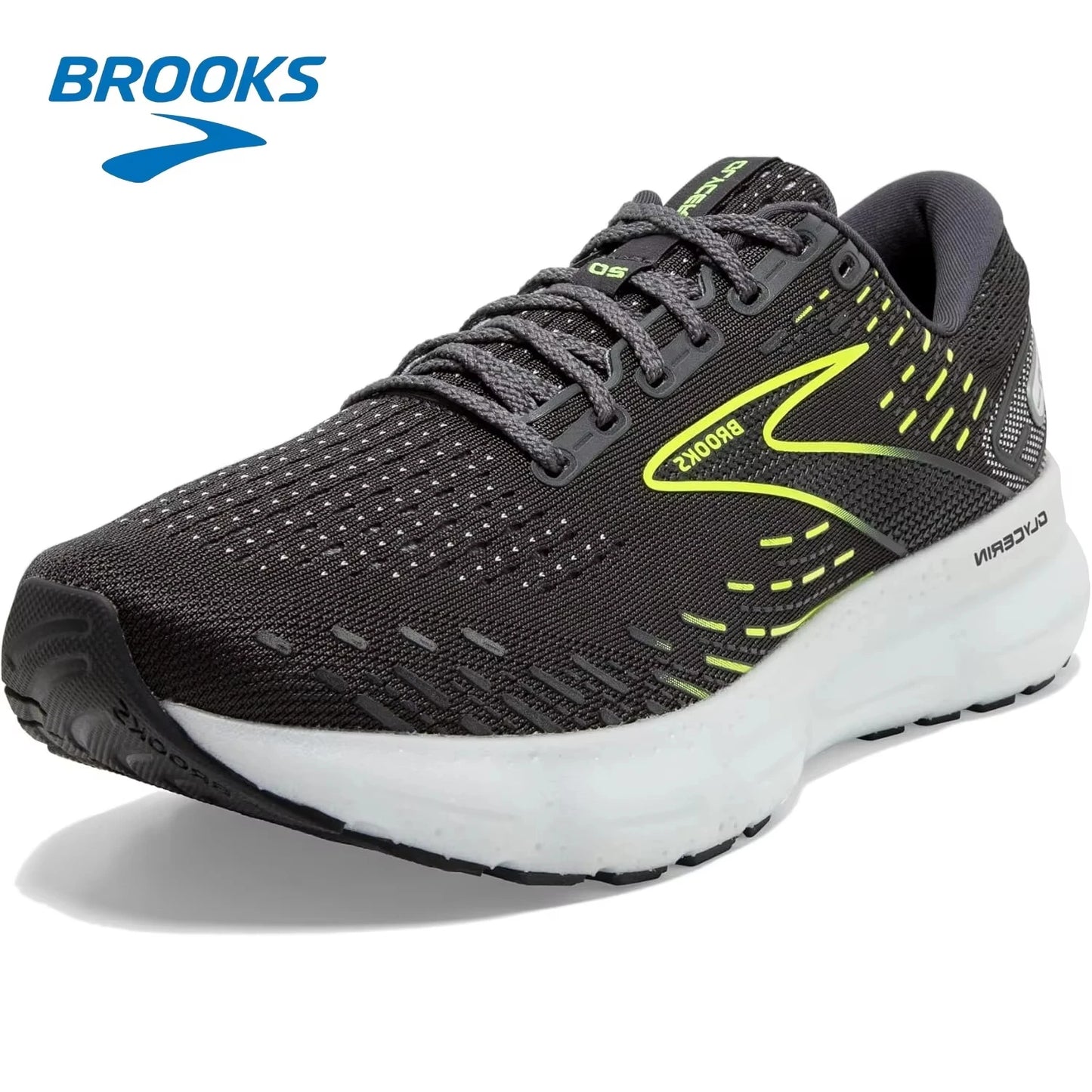 Brooks Men Glycerin 20 Running Shoes Casual Sneakers Mesh Breathable