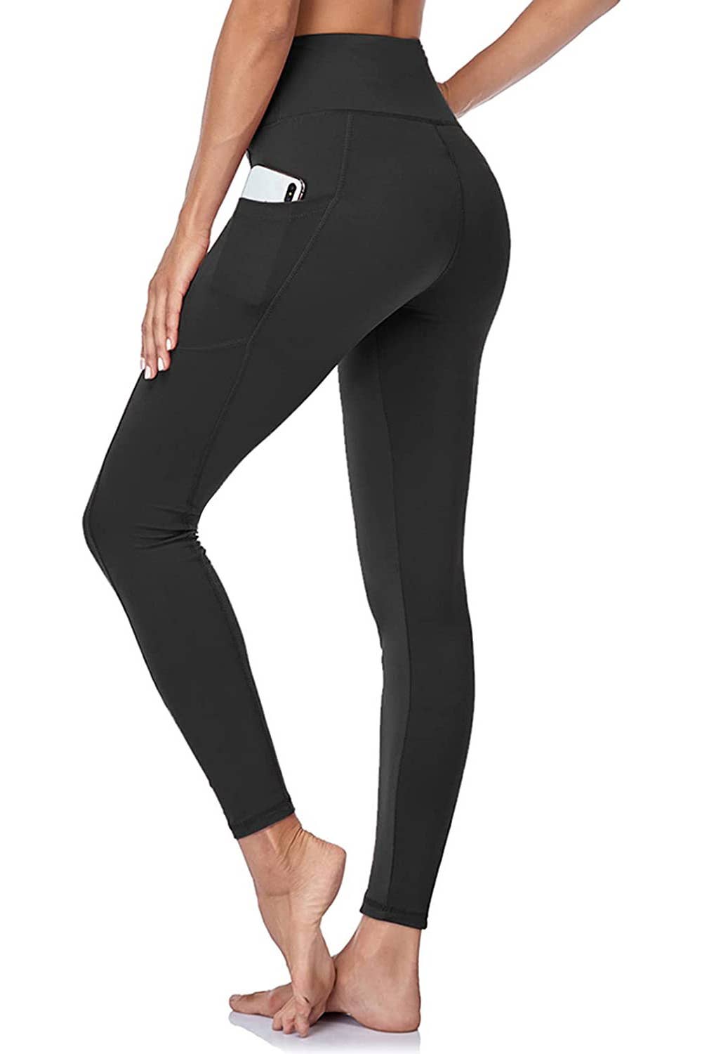 Cross waist band fashion yoga skinny legging pants w/pockets