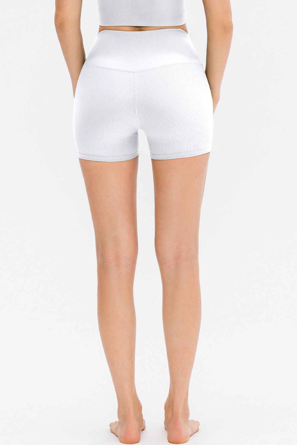 Slim Fit Wide Waistband Sports Shorts