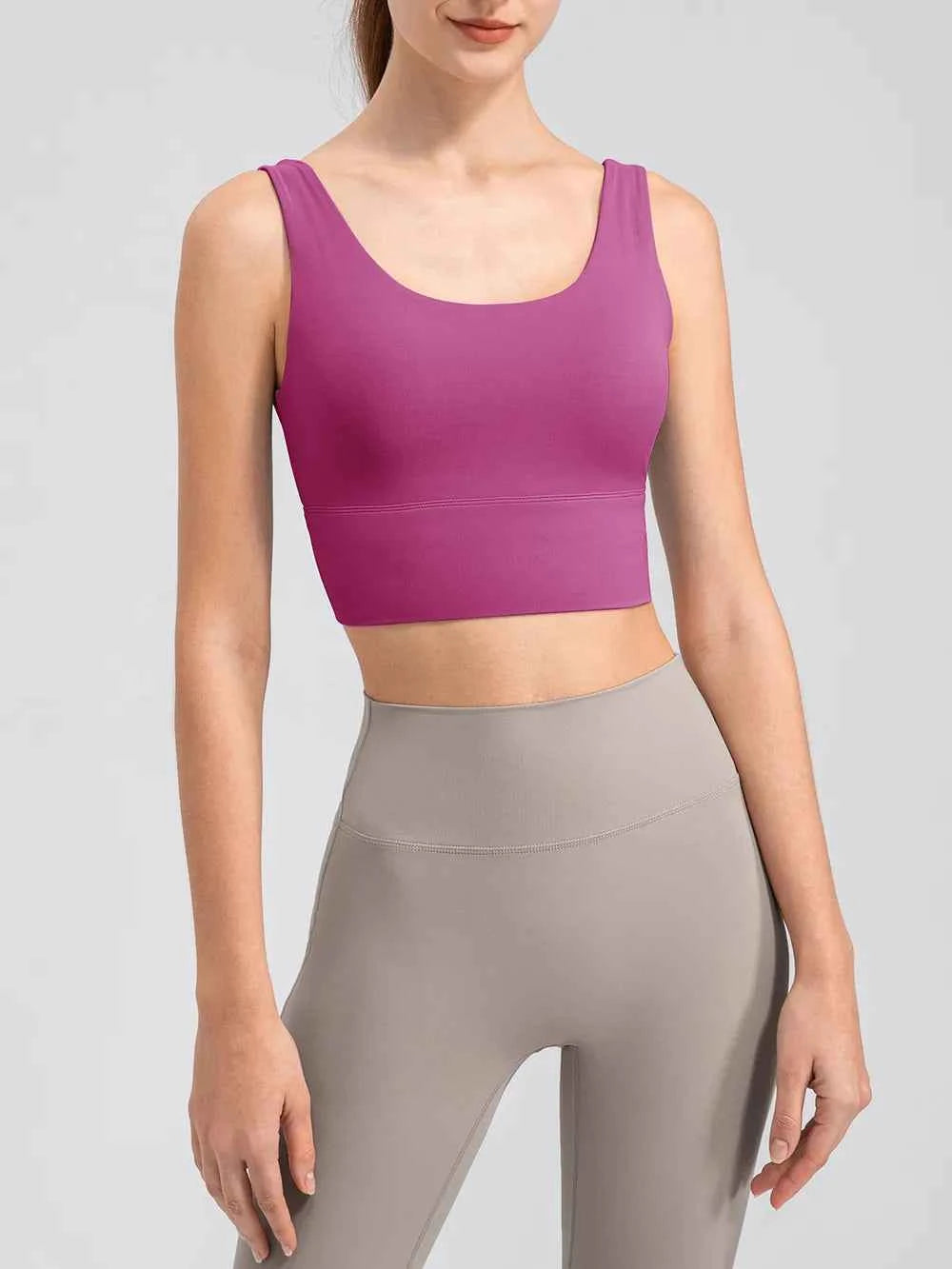 Scoop Neck Wide Strap Active Tank