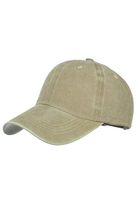 Summer Washed Solid Sun Hat