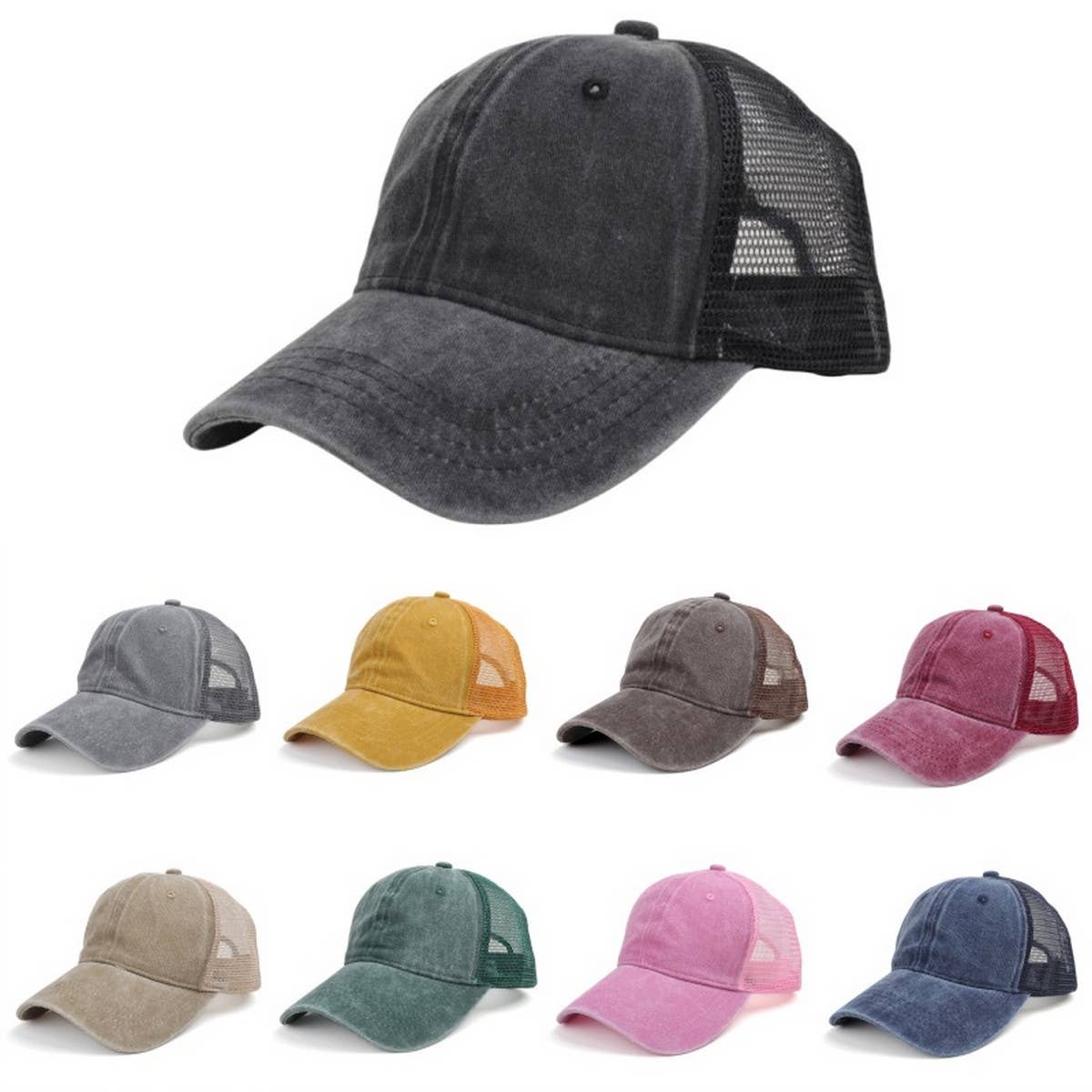 Retro Washed Sun Protection Cap
