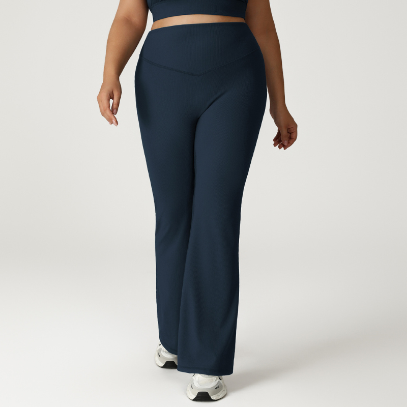 Women's plus-size yoga flared pants
