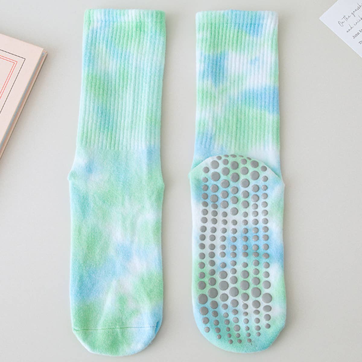 Pilates anti-slip socks for women middle tube