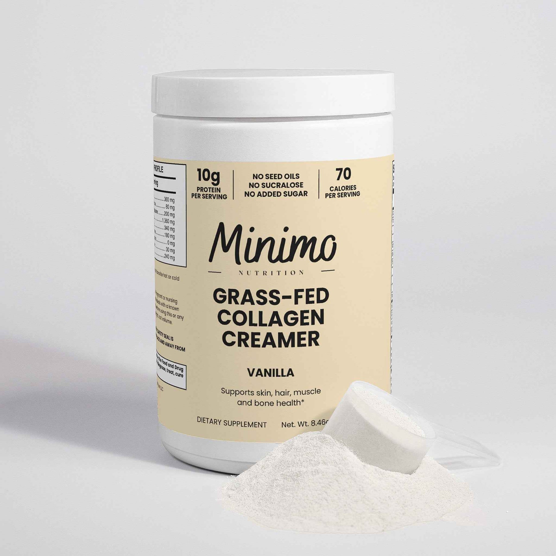 Grass-Fed Collagen Creamer (Vanilla), 8.5 oz