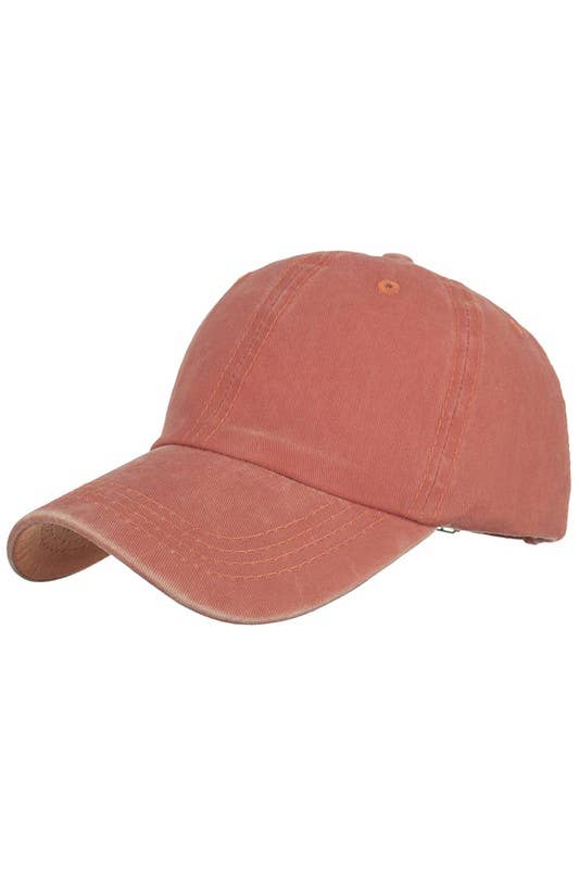 Summer Washed Solid Sun Hat