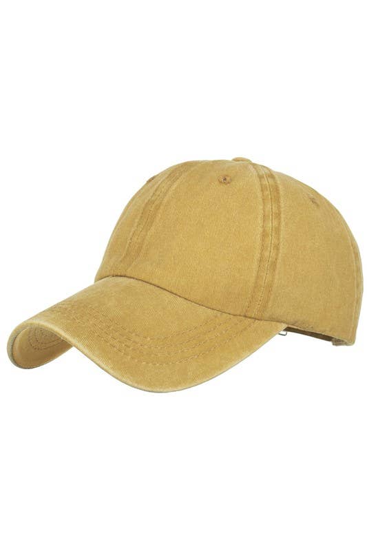Summer Washed Solid Sun Hat