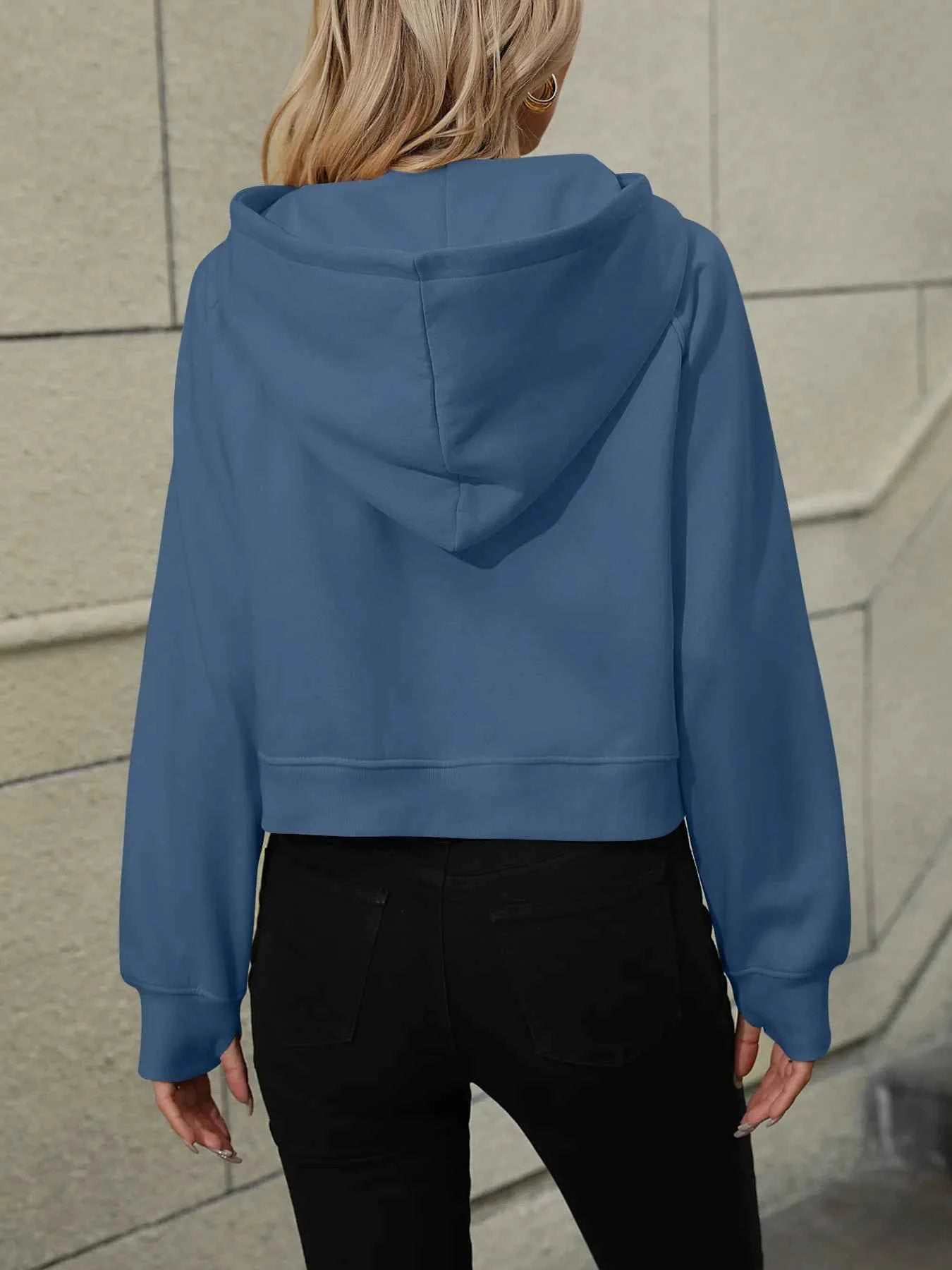 Half-Zip Hoodie with Kangaroo Pocket