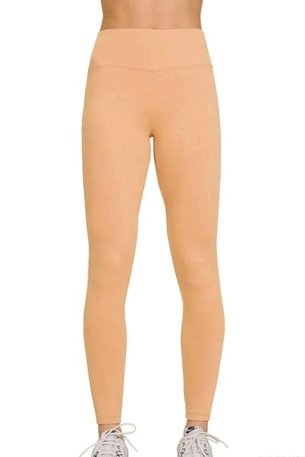 Zenana Microfiber Waistband Leggings