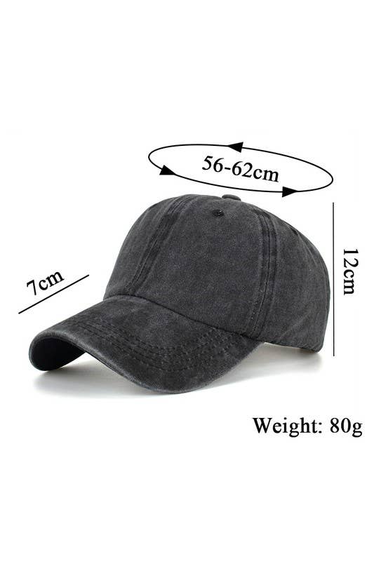 Summer Washed Solid Sun Hat