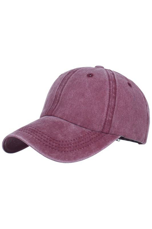 Summer Washed Solid Sun Hat