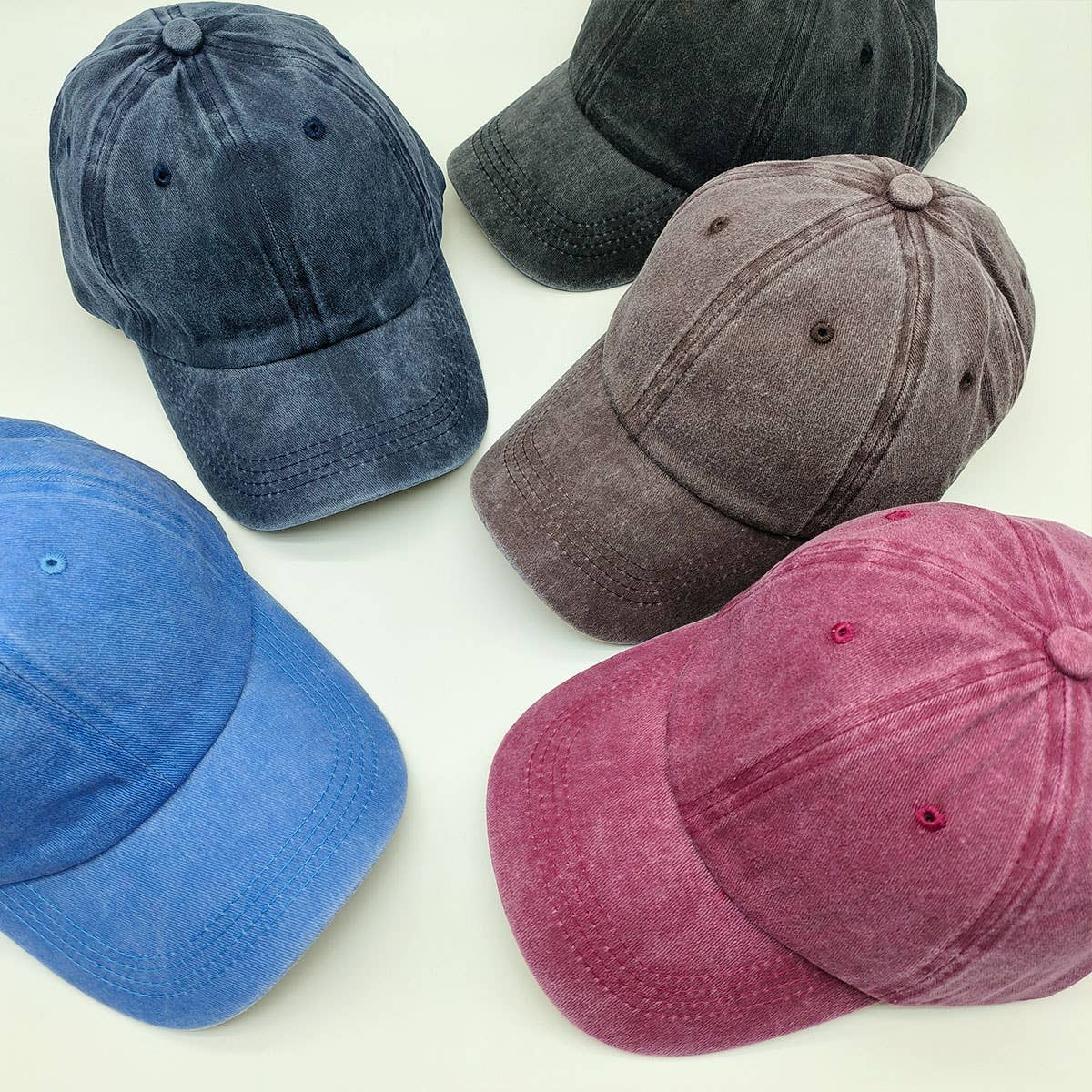 Summer Washed Solid Sun Hat