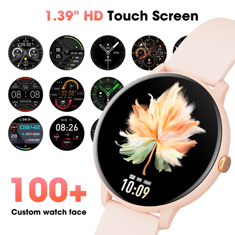 Karchilor 2024 Women'S Smartwatch Bluetooth Call 1.39 Touch Screen