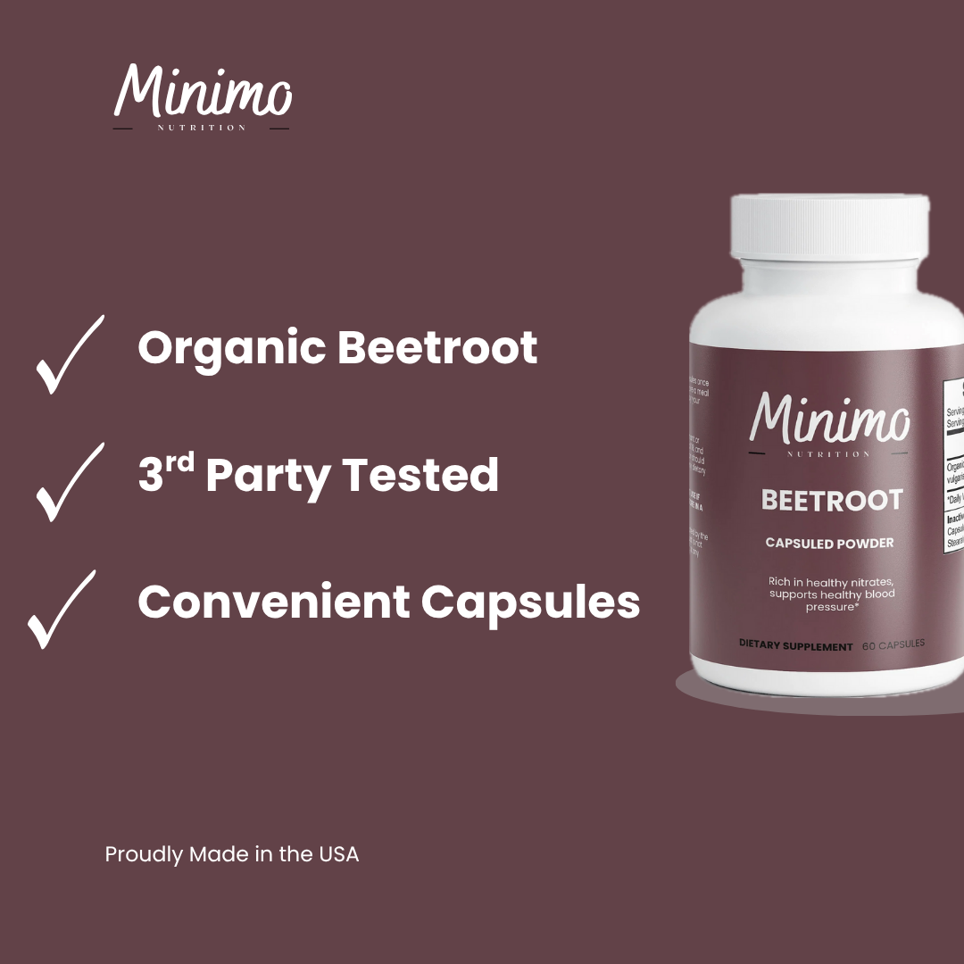 Organic Beetroot Capsuled Powder, 60 ct.