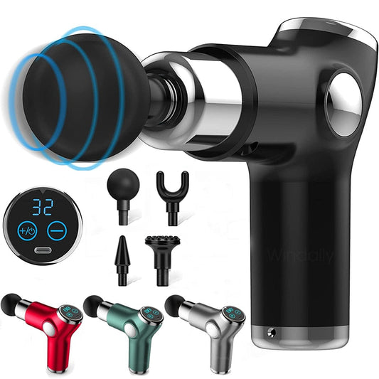 Mini LCD Massage Gun 32 Speed Touch Screen Deep Tissue