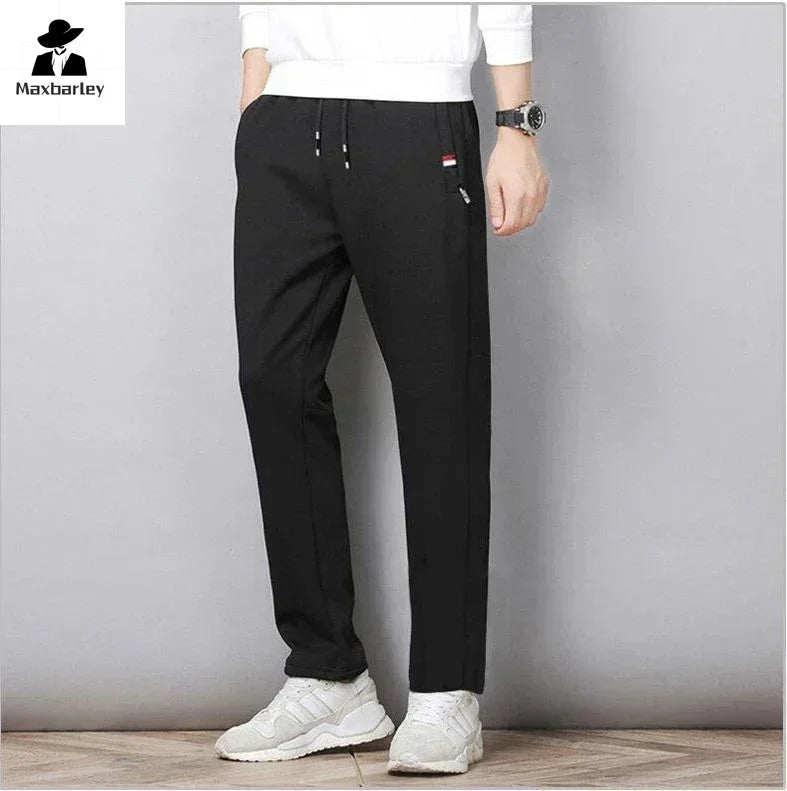 Autumn Pants Men Fitness Sportswear Tracksuit Elastic Waist Sweatpants