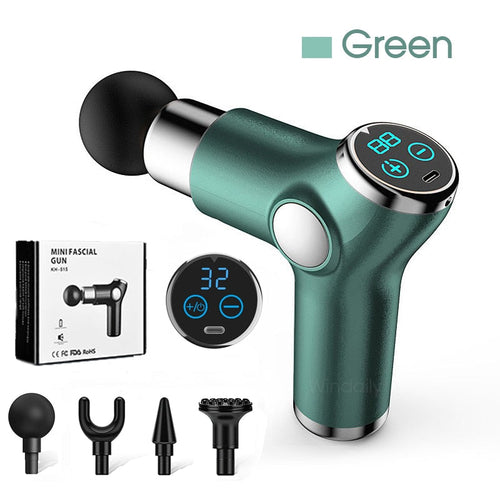 Mini LCD Massage Gun 32 Speed Touch Screen Deep Tissue Percussion