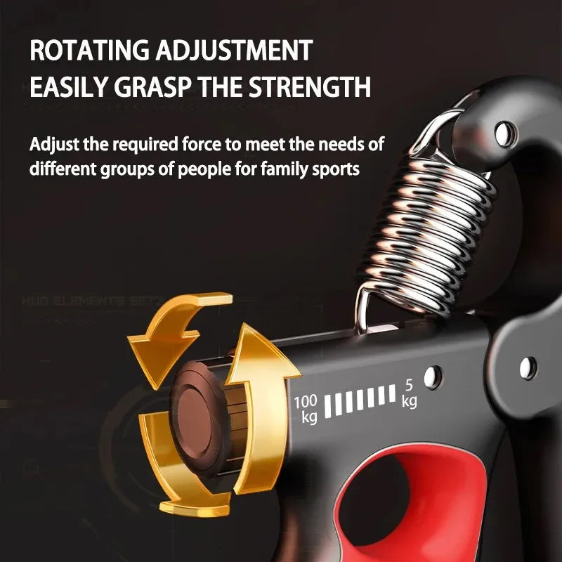 5-100Kg Hand Gripper Gym Wrist Expander Hand Strengthener Adjustable