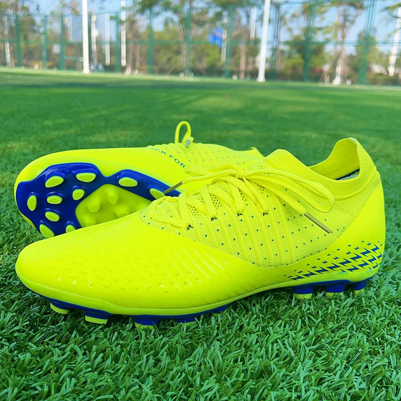 Men Football Cleats Fashion Youth Soccer Shoes Knit Football Training