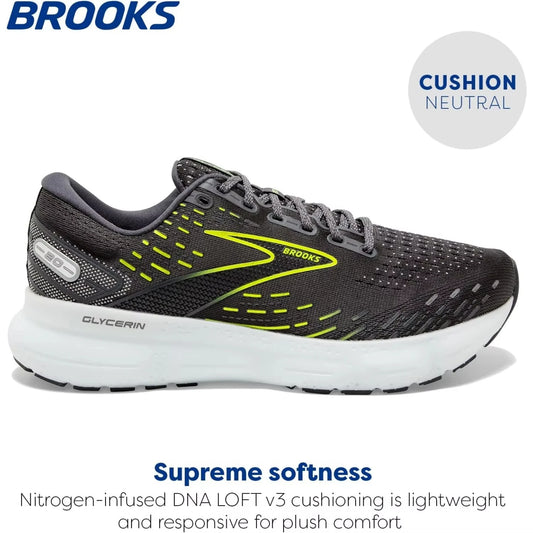 Brooks Men Glycerin 20 Running Shoes Casual Sneakers Mesh Breathable