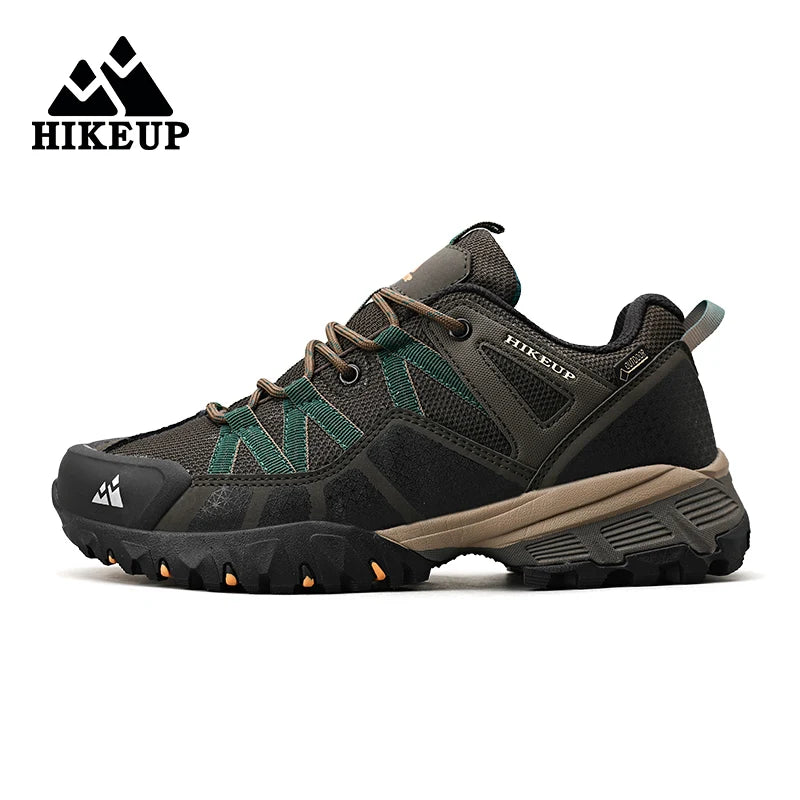 HIKEUP Breathable Cushioning Nonslip Sneakers Men's Hiking Shoes