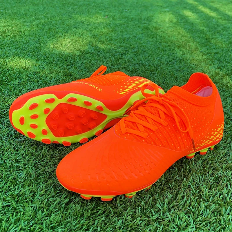 Men Football Cleats Fashion Youth Soccer Shoes Knit Football Training