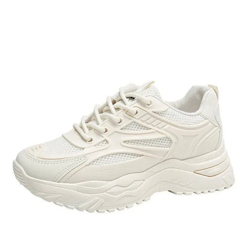 White Sneakers Women 2024 New Leather Chunky Sneakers Women's Sports