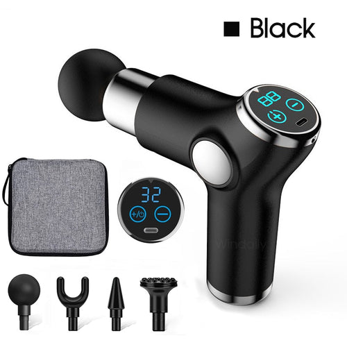 Mini LCD Massage Gun 32 Speed Touch Screen Deep Tissue Percussion