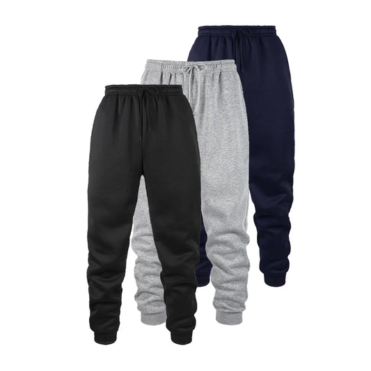 Mens Jogging Pants Sports Pants Fitness Running Trousers Solid Color