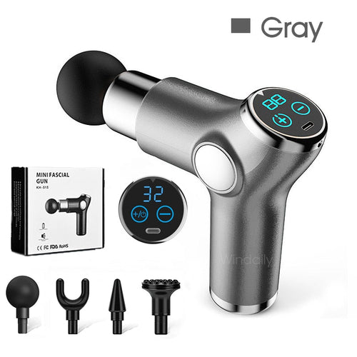 Mini LCD Massage Gun 32 Speed Touch Screen Deep Tissue Percussion