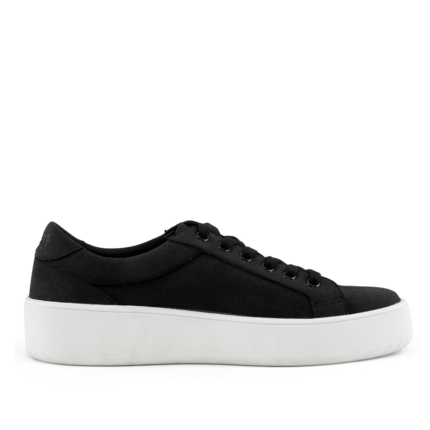 Women's Venice Micro Suede Lace Up Sneaker Black