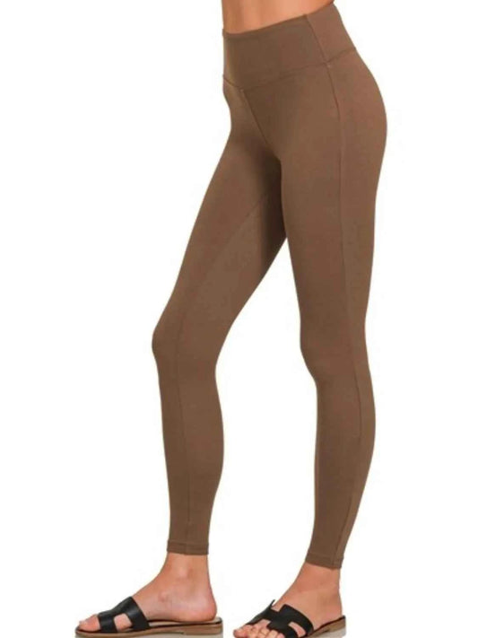Zenana Microfiber Waistband Leggings
