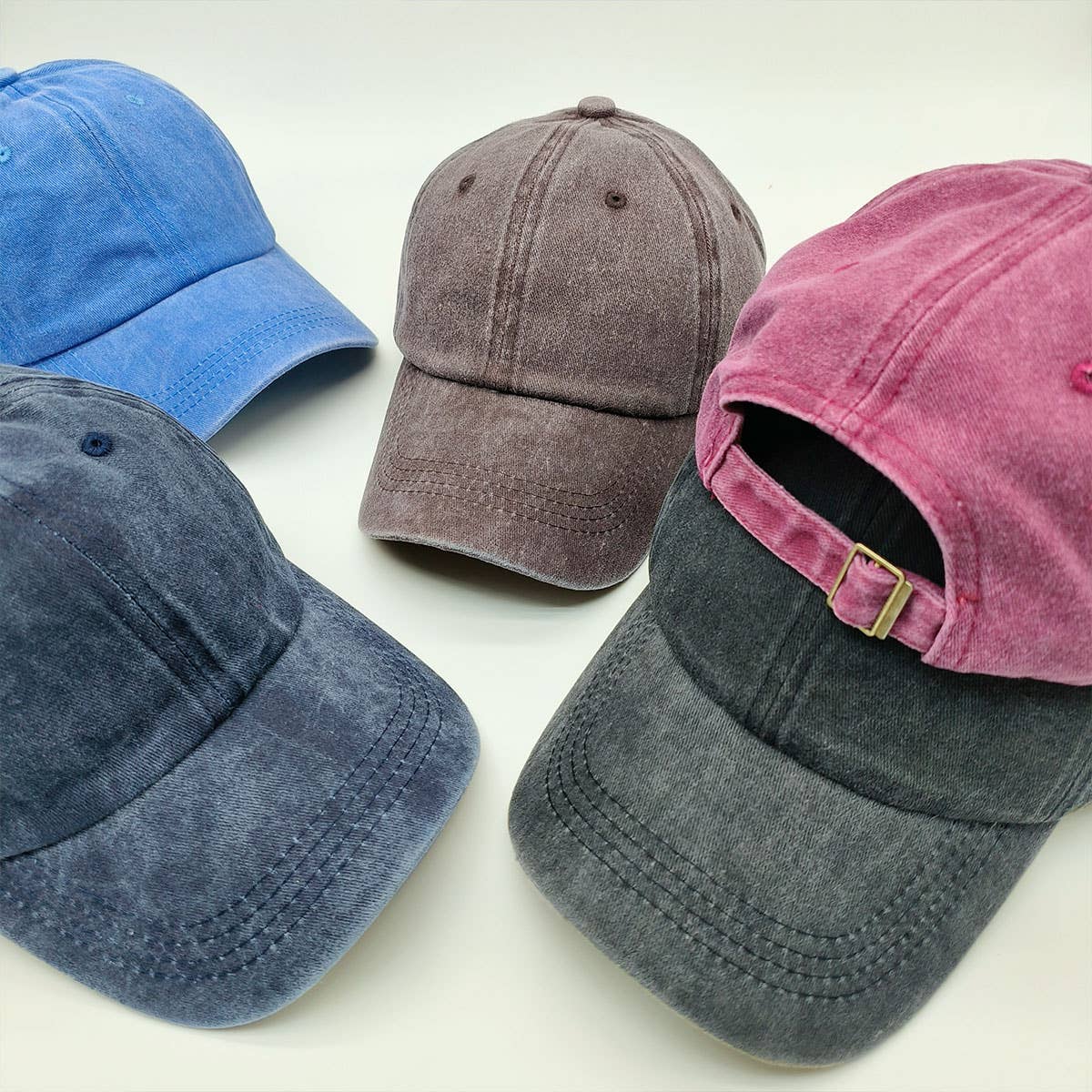 Summer Washed Solid Sun Hat