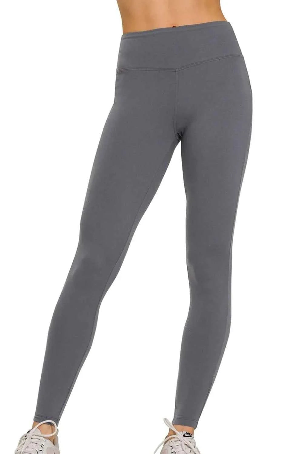 Zenana Microfiber Waistband Leggings