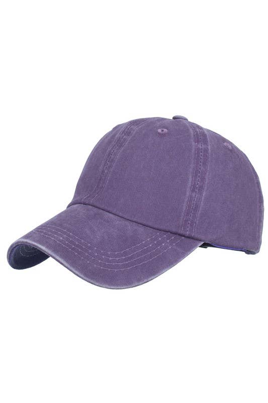 Summer Washed Solid Sun Hat
