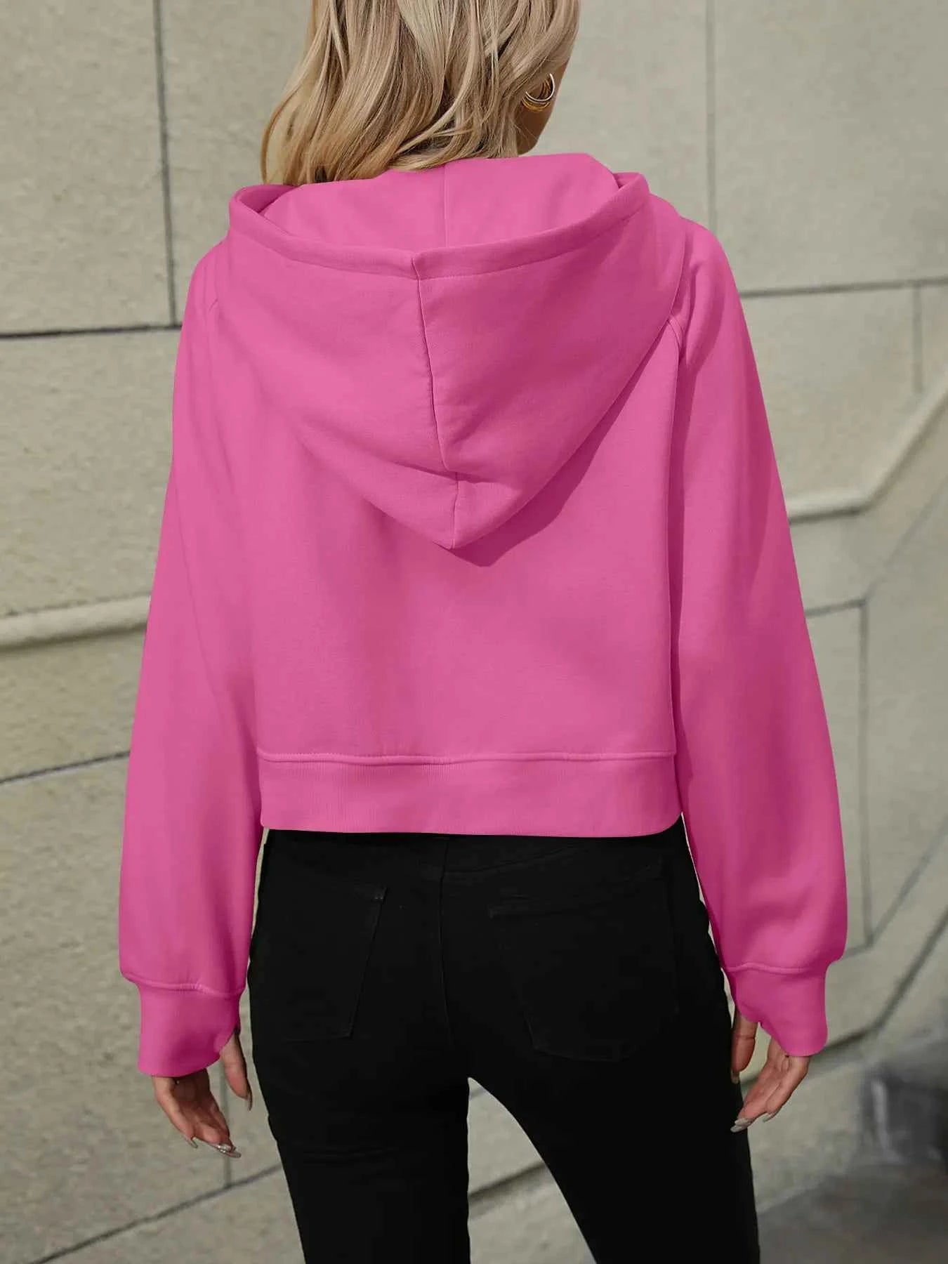 Half-Zip Hoodie with Kangaroo Pocket