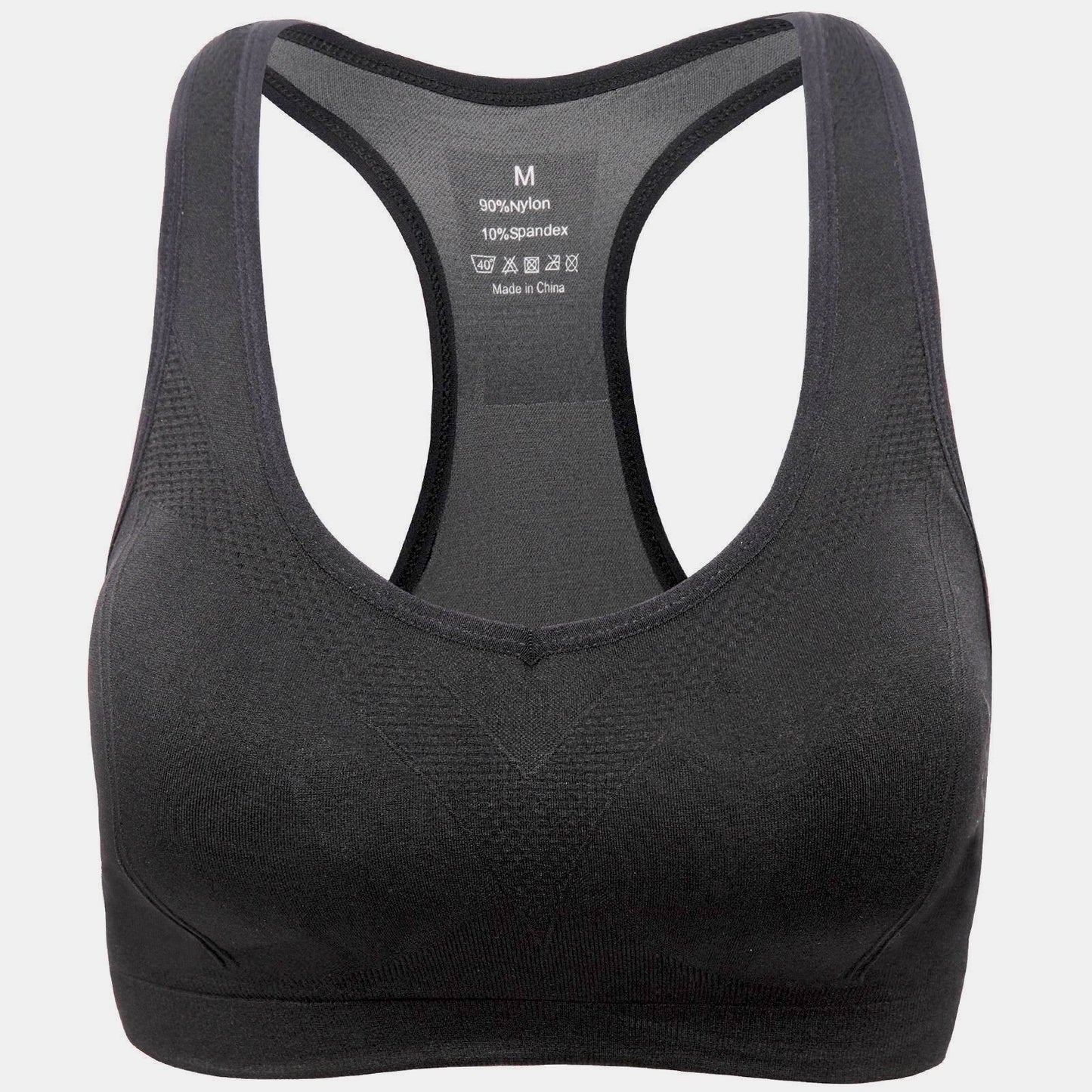 Women’s Stylish Racerback Athletic Sports Bra | Padded Seamless High I