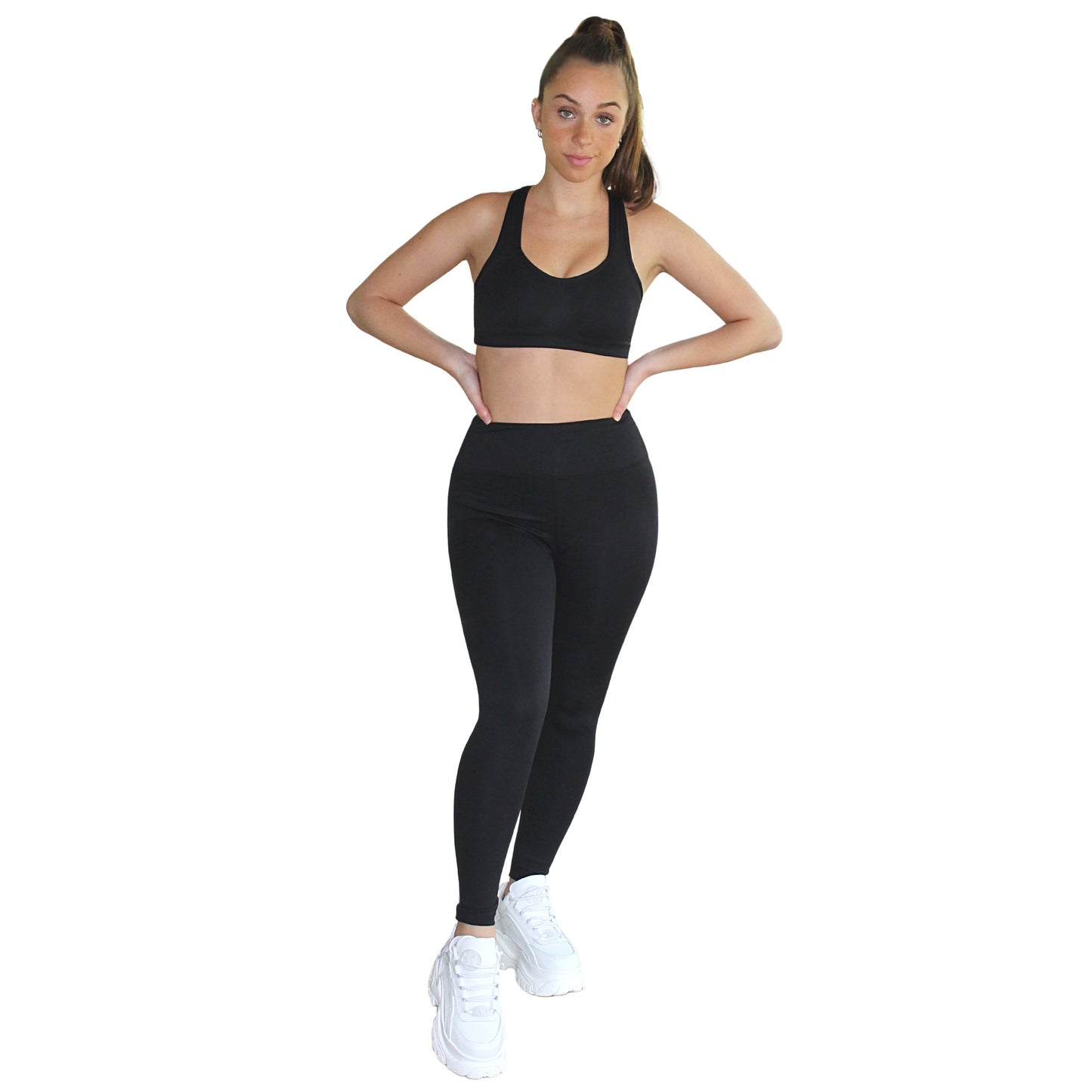 Prema Seamless High Rise Yoga Leggings - Black